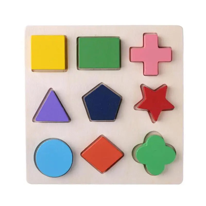 木製幾何学パズルボード