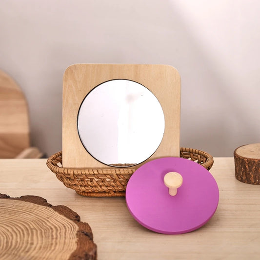 Montessori Mirror Circle Knobbed Puzzle