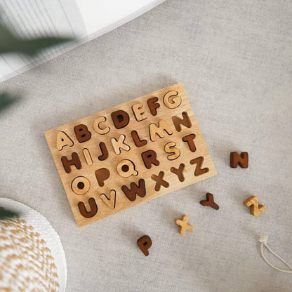 Literacy Puzzle Set - QToys | Wooden Toy NZ