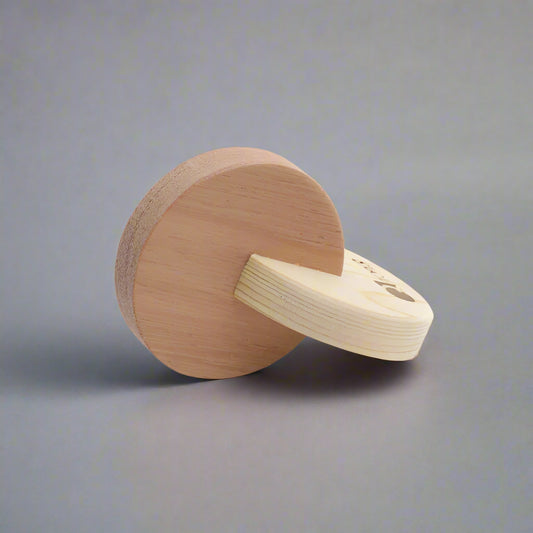 interlocking wooden disc toy for babies