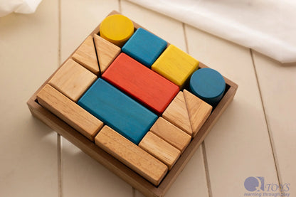 Wooden Sound Blocks - 15 Pcs - QToys | Montessori Toy NZ